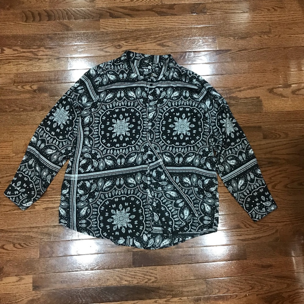 Printed Button Down Shirt